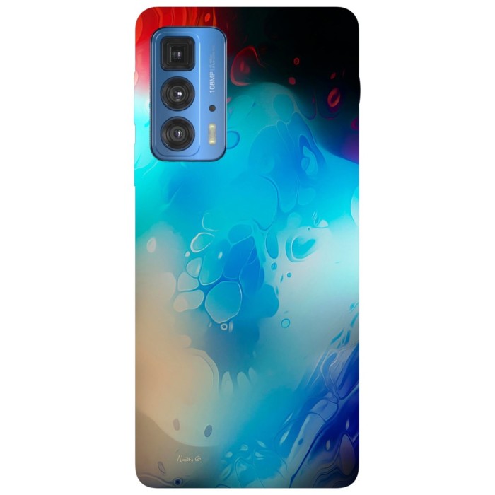 Husa compatibila cu Motorola G50 model Watercolor, Silicon, TPU, Viceversa
