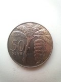 Moneda 50 Sene 2002 AUNC. Samoa