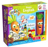 Joc Interactiv Educativ Lisciani Carotina, Primele Cuvinte Engleza, Pix Lumina+Sunet, Puzzle Orasel, 3-6 Ani