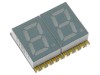 Afișaj LED 7 Segmente 2 Cifre Verde KINGBRIGHT ELECTRONIC 7.62mm SMD