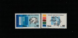 Italia 1974-Centenar UPU,1874-1974,serie 2 valori,MNH,Mi.1465-1466, Organizatii internationale, Nestampilat