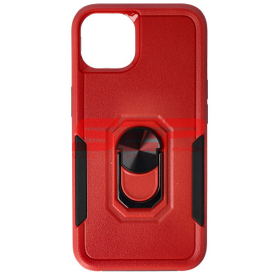 Toc TPU+PC Shockproof Ring Case Apple iPhone 13 Red Black foto
