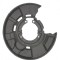 Protectie stropire disc frana Bmw Seria 1 (E81/E82/E87/E88), 09.2004-10.2013, Spate, Stanga, aluminiu