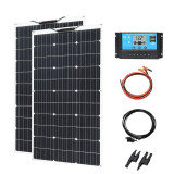 Kit cu panouri solare fotovoltaice, Monocristalin, Cu controller, 300 W, 955x530x3mm, Fotovoltaic