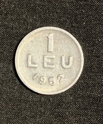 Moneda 1 leu 1952 ROR foto