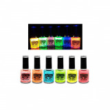 Cumpara ieftin Lac de unghii cu sclipici, stralucitor in lumina UV, Glitter Me Up! UV, A37 Candy Pink