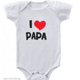 Cumpara ieftin Body alb pentru bebelusi - I love papa (Marime Disponibila: 9-12 luni (Marimea