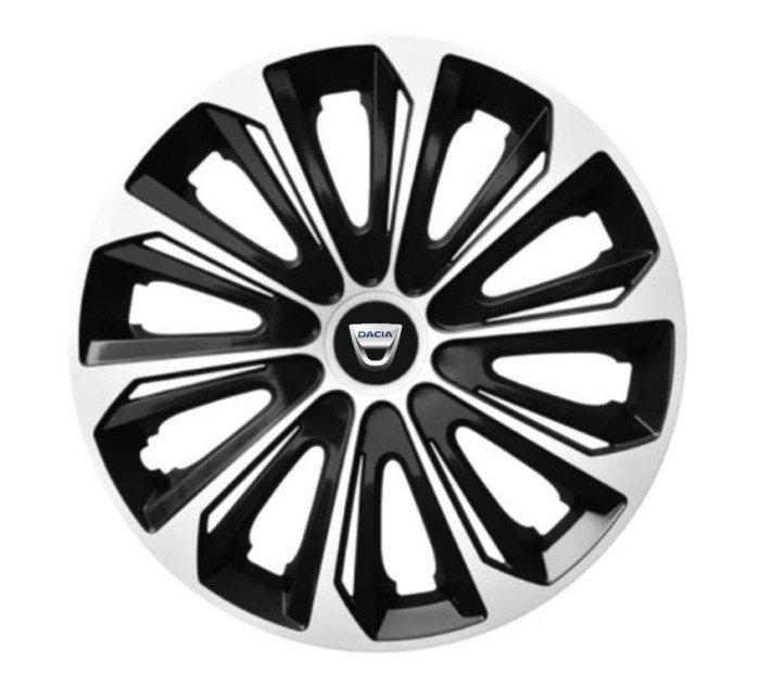 Set 4 capace roti Extra strong silver R15 pentru gama auto Dacia