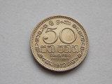 50 CENTS 1972 SRI LANKA-XF, Asia