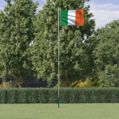 vidaXL Steag Irlanda și st&amp;acirc;lp din aluminiu, 6,23 m foto