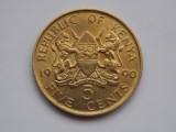 5 CENTS 1990 KENYA, Africa