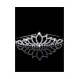 Cumpara ieftin Diadema (Coronita) Mireasa cu Strasuri - Argintie - Circumferinta 39 cm