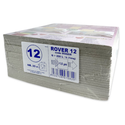 Set 25 placi filtrante Rover 12 20x20, dimensiune standard, filtrare vin medie (vin limpede) foto