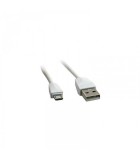 Cablu de incarcare USB Golf Diamond Micro USB alb 1m