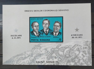 Romania 1971 - Colita Soiuz MNH foto