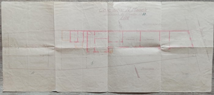 Plan de proprietate Casa N. Manole, Bucuresti, Strada Silvestru 33