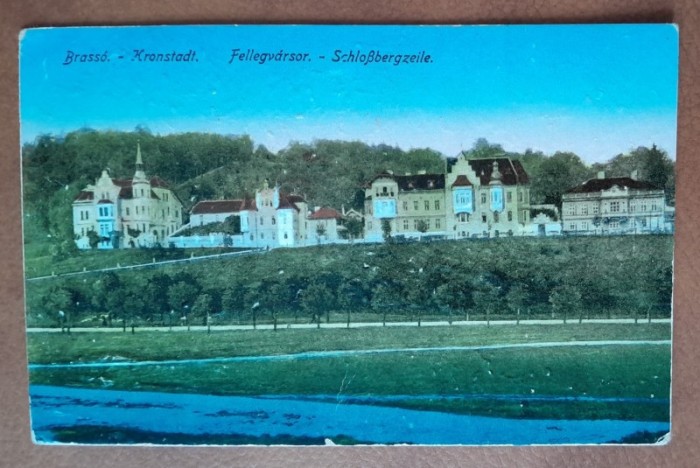 Carte postala, Brasov, promenada cetatii, 1921