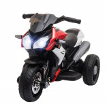 Cumpara ieftin Motocicleta Electrica HOMCOM Copii 3-5 Ani cu Lumini Muzica Baterie 6V Negru Rosu | Aosom RO