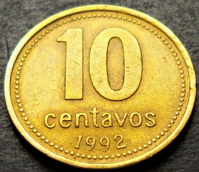 Moneda 10 CENTAVOS - ARGENTINA, anul 1992 * cod 2046 C foto