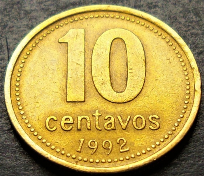 Moneda 10 CENTAVOS - ARGENTINA, anul 1992 * cod 2046 C