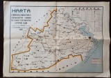 A3393N Harta comercialo-industrială circumscripției Camerei de Comerți și Industrie Cetatea Albă &icirc;ntocmită de Lenslen și Melega, 1925