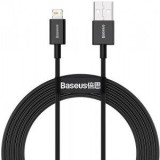 Cablu alimentare si date Baseus Superior, Fast Charging Data Cable pt. smartphone, USB la Lightning Iphone 2.4A, 1m, negru