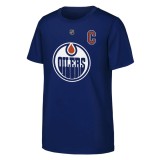 Dětsk&eacute; tričko Connor McDavid #97 Edmonton Oilers NHL Flat Captains Name &amp;amp; Number Short Sleeve Cotton - 170&ndash;176 cm (14&ndash;16 ani)