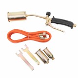 Set arzator cu robinet, 3 capete diferite, furtun 1.5m si cheie