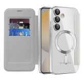 Husa Samsung Galaxy S24 FE Asteroid GSM SmartMag Book Case, gri