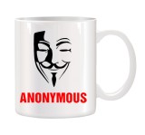 Cana alba ceramica personalizata Anonymous, INOVATIX&reg;. 330ml, Oem