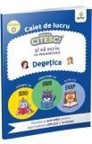 Caiet de lucru. Pot sa citesc si sa scriu cu majuscule: Degetica, Autor Anonim