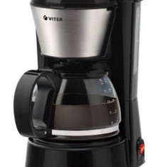 Cafetiera electrica Vitek VT-1505, inox, 650 W, 0.75 l, metal, plastic (Negru/Argintiu)