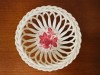 COSULET DIN PORTELAN IMPLETIT, PICTAT MANUAL- MARCAJ HEREND HUNGARY D9,5CM