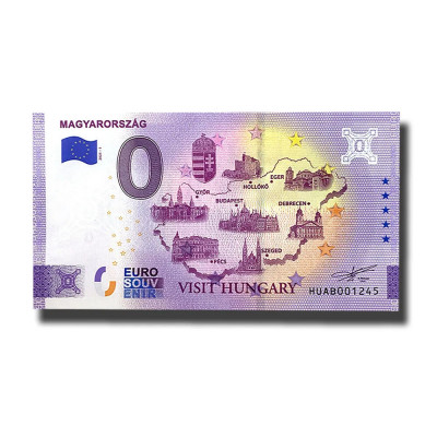 F. RARR : 0 EURO SOUVENIR - UNGARIA , MAGYARORSZAG - 2021.1 - UNC foto