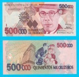 Brazilia 500 Cruzeiros Reais 1993 &#039;Andrade&#039; UNC serie: A 8845029617 A p#239