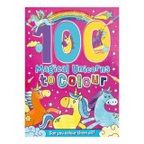 100 Magical Unicorns to Colour