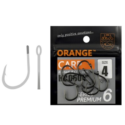 Carlige Orange Carp PTFE Coated Series Premium 6, Nr.4, 8buc/pac foto
