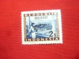 Timbru 2S Indonezia 1950 dienstmarke cu 2 supratipare