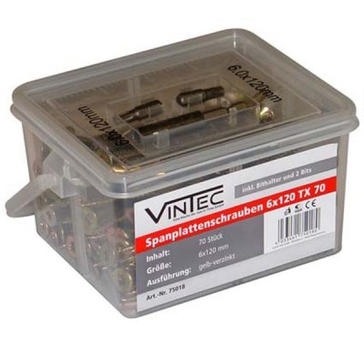 Set suruburi Vintec 75018, O6x120 mm, 70 piese foto
