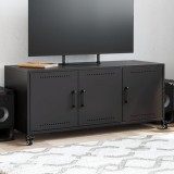 vidaXL Dulap TV, negru, 100,5x39x43,5 cm, oțel