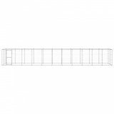 vidaXL Padoc pentru c&acirc;ini de exterior, 26,62 m&sup2;, oțel galvanizat 3082312