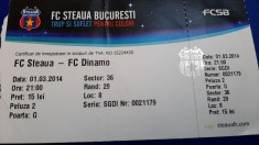 Bilet Steaua - Dinamo foto