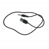 Cablu de alimentare cu conector USB tata la jack 3.5mm tata cu 4 contacte, lungime 60 cm, negru, Diversi Producatori