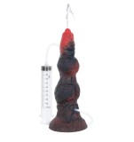 Dildo Mythical Mates The Marhborn Squirting Reptile, Silicon, Rosu/Negru, 24 cm