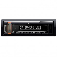Radio CD Player auto JVC, Media receiver, Bluetooth, USB, Negru foto