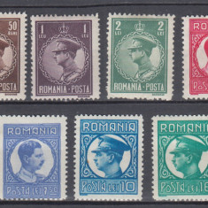 ROMANIA 1930 LP 86 CAROL II FILIGRAN PTT (UZUALE) GUMA ORIGINALA SERIE SARNIERA