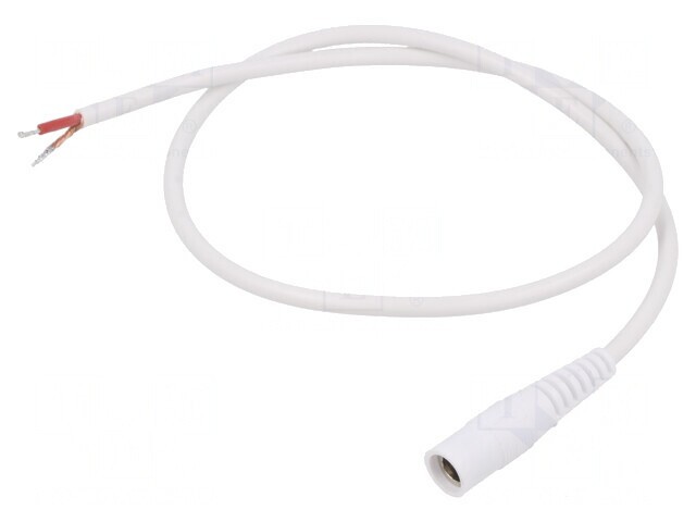 Cablu DC Alb 5.5/2.5 0.5m 1x1mm2