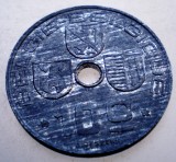 2.167 BELGIA WWII 10 CENTIMES 1944