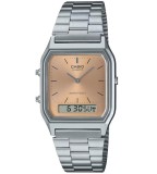 Cumpara ieftin Ceas Casio Vintage Edgy AQ-230A-4AMQYES, Unisex, Hibrid, Inox, Rezistent Apa