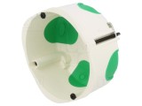 Doză electrică &icirc;ncastrată IP40, &Oslash;88mm, 47mm ad&acirc;ncime, 1 priză